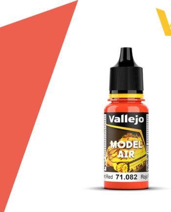 Vallejo Maling Model Air: Fluorescent Red 17ml