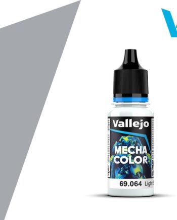 Vallejo Mecha Airbrush Color: Metallic Light Steel 18ml