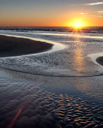 Vesterhavet Solnedgang Af Jørgen Bausager
