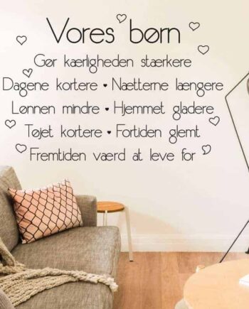 Vores Børn Wallsticker