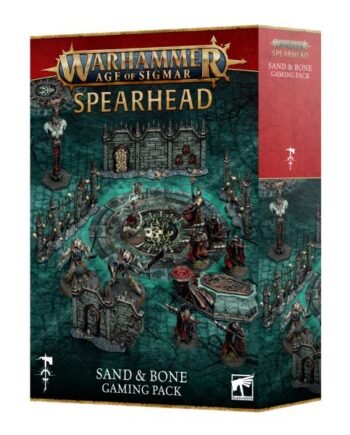 Warhammer:  Age Of Sigmar  4th Edition  Spearhead: Sand   Bone Gaming Pack  Game Board  Scenery  Cards  60120299008