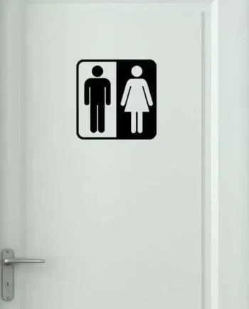 Wc Skilt       Wallsticker