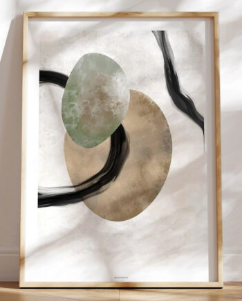 Abstrakt Kunstplakat Stones