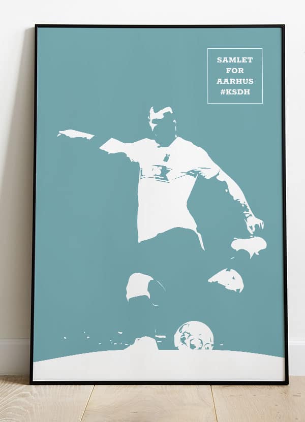 Agf Ksdh Fodboldplakat Samlet For Aarhus 21   29    A4  Kr  199 -