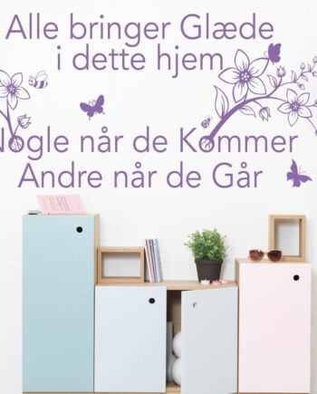Alle Bringer Glæde V2 Wallsticker