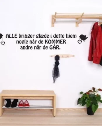 Alle Bringer Glæde Wallsticker