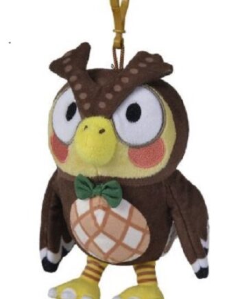 Animal Crossing Residents Blathers Plush Keychain 15cm