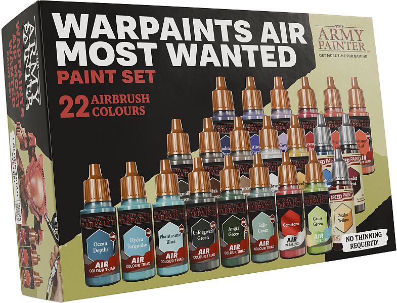 Army Painter Warpaints Air Most Wanted Paint Set Aw8004
