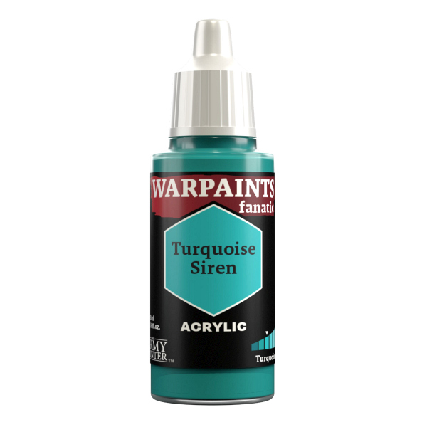 Army Painter Warpaints Fanatic: Acrylics Turquoise Siren Wp3039