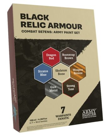 Army Painter Warpaints Fanatic: Black Relic Armour Combat Se7ens Army Paint Set Wp8115p