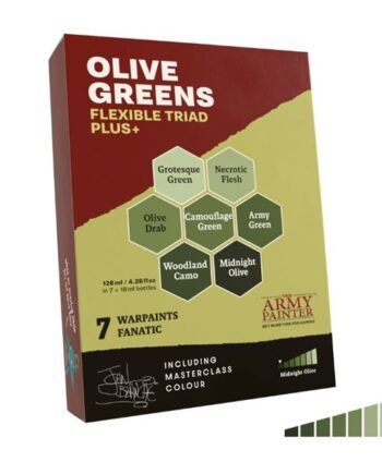 Army Painter Warpaints Fanatic: Olive Greens Flexible Triad Plus  Wp8091