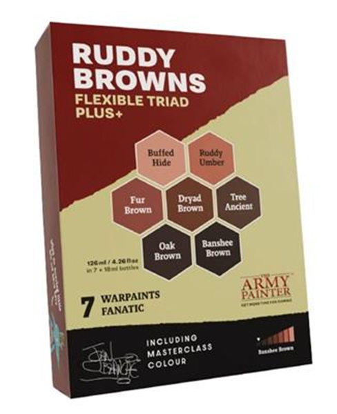 Army Painter Warpaints Fanatic: Ruddy Browns Triad Plus Wp8089p