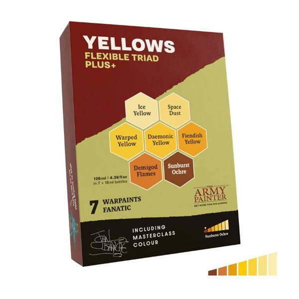 Army Painter Warpaints Fanatic: Yellows Flexible Triad Plus Wp8090