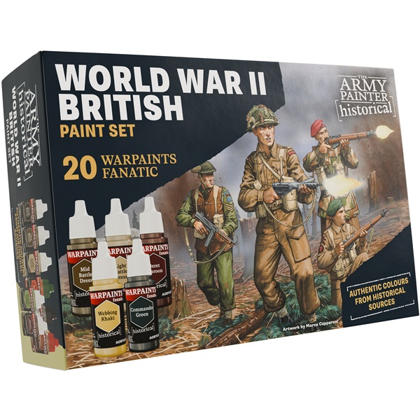 Army Painter Warpaints Historical Warpaints Fanatic : World War Ii British Paint Set Wp8084