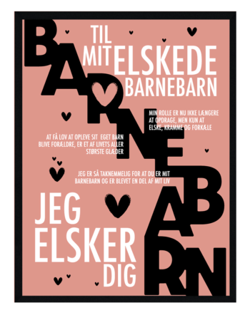 Barnebarn Plakat Personlig Plakat