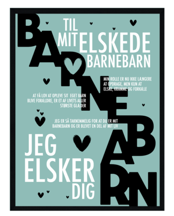 Barnebarn Plakat Personlig Plakat
