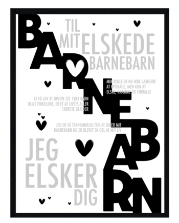 Barnebarn Plakat Personlig Plakat