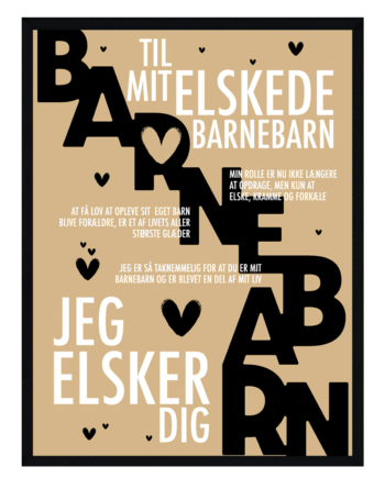 Barnebarn Plakat Personlig Plakat