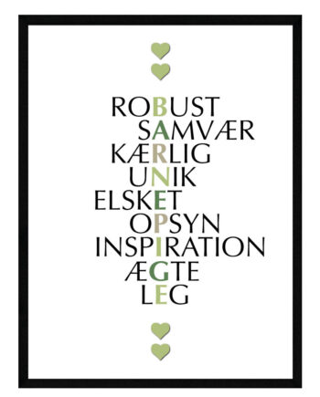 Barnepige Citat Plakat