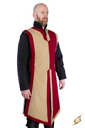 Basic Tabard Dark Red Dark Beige Epic Armoury Small Medium Live Rollespil