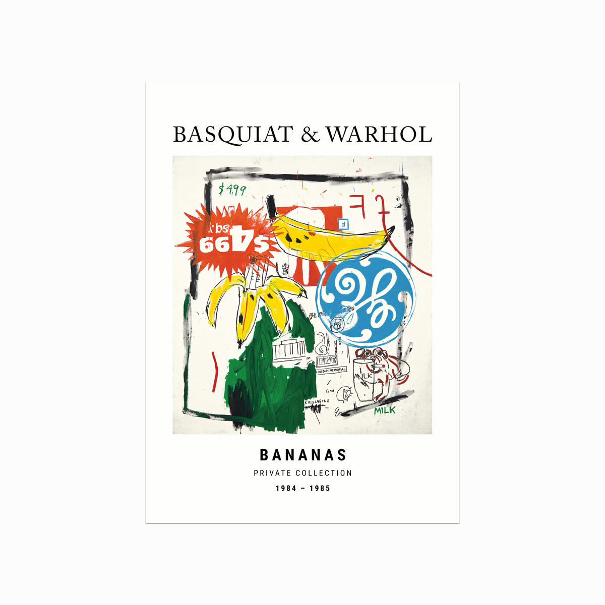 Basquiat And Warhol Plakat  Bananas