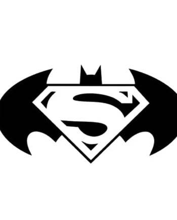 Batman Superman Wallsticker   ét  Sej Superhelte Wallsticker