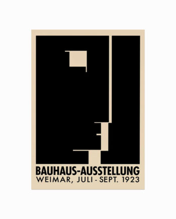 Bauhaus Exhibition Poster  Geometric Face