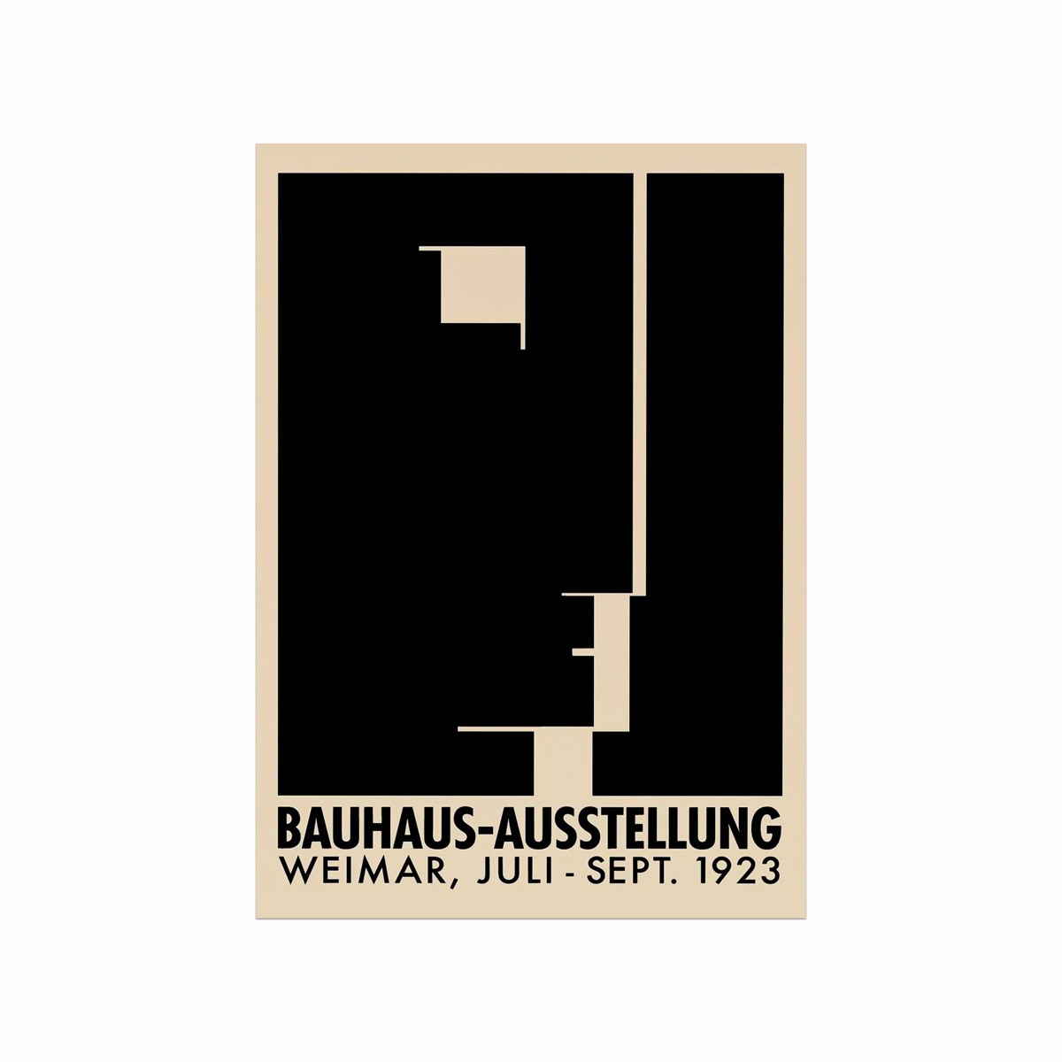 Bauhaus Exhibition Poster  Geometric Face