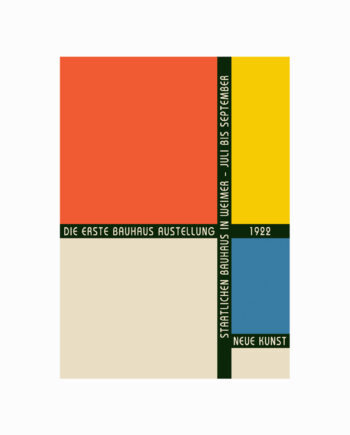 Bauhaus Plakat  Bauhaus Exhibition Poster 1922