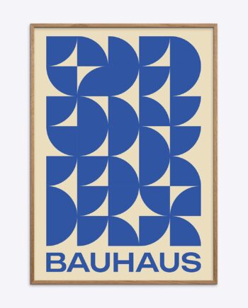 Bauhaus Plakat Blå 016