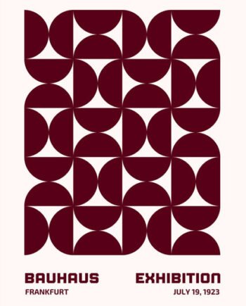 Bauhaus Plakat 112 Geometrisk Komposition
