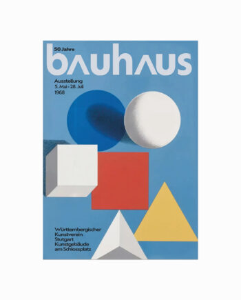 Bauhaus Plakat  50 Years Of Bauhaus Exhibition