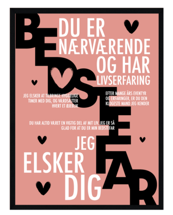 Bedstefar Plakat Personlig Plakat