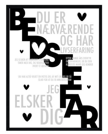 Bedstefar Plakat Personlig Plakat