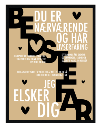 Bedstefar Plakat Personlig Plakat