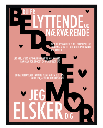 Bedstemor Plakat Personlig Plakat