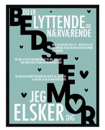Bedstemor Plakat Personlig Plakat