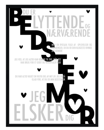 Bedstemor Plakat Personlig Plakat