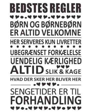 Bedstes Regler Wallsticker  Her Er Det Bedste Der Bestemmer