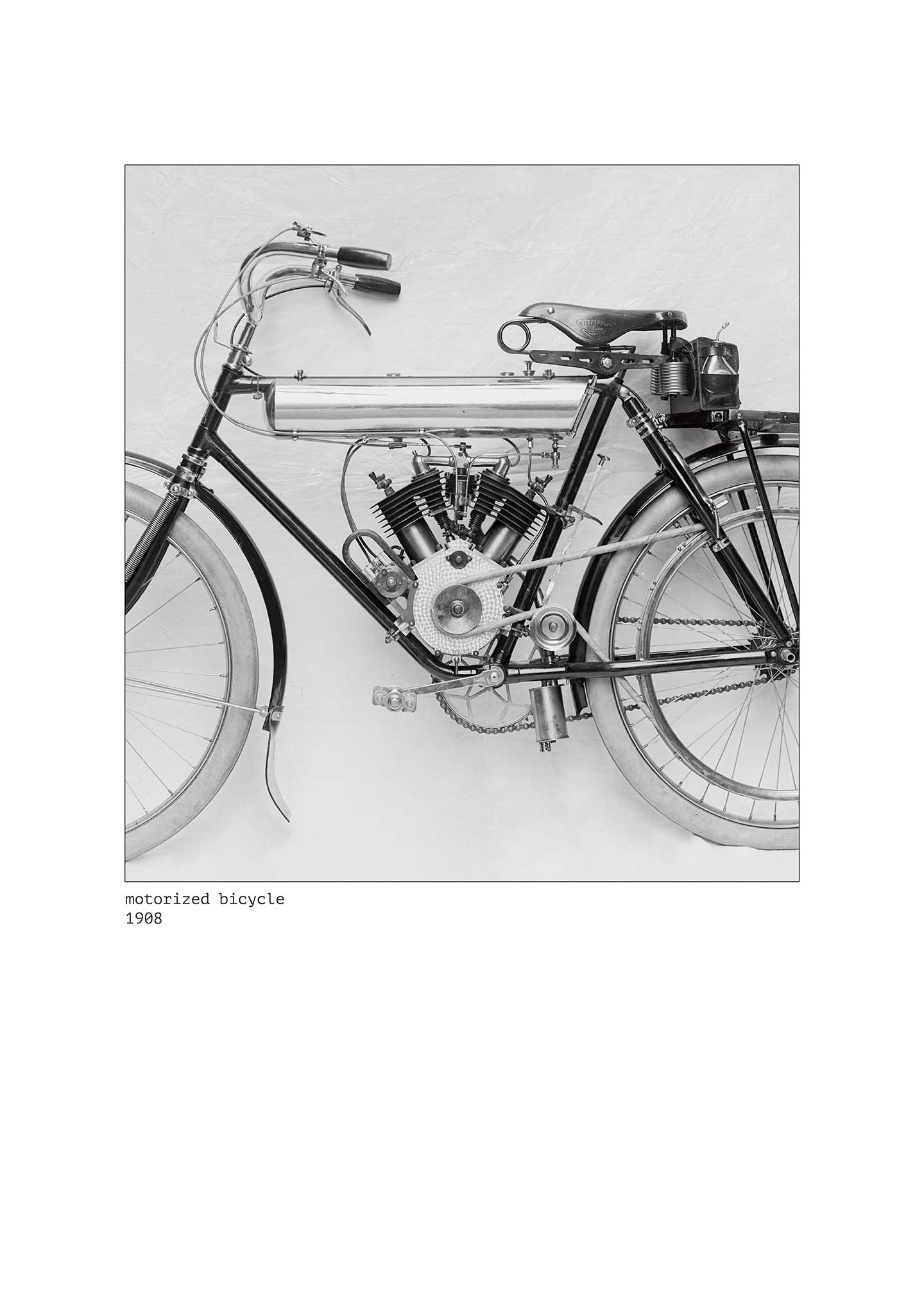 Bike With Engine Af Vintage Vista Designs