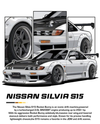 Bil Plakat 113 Nissan Silvia S15
