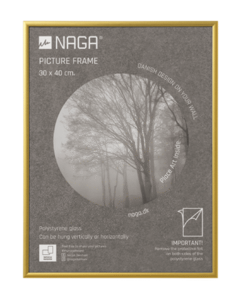 Billedramme  30x40 Cm  Mat Guld