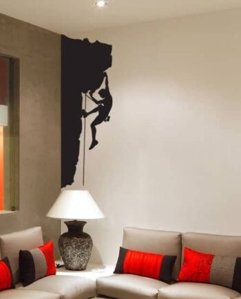 Bjergbestiger På Kanten Wallsticker