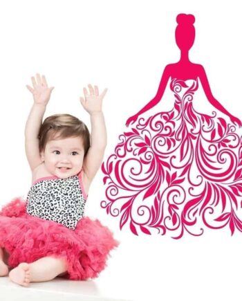 Blomsterkjolen Wallsticker