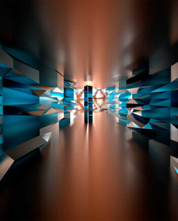 Blue Gold Corridor Af Thor Winddelboe