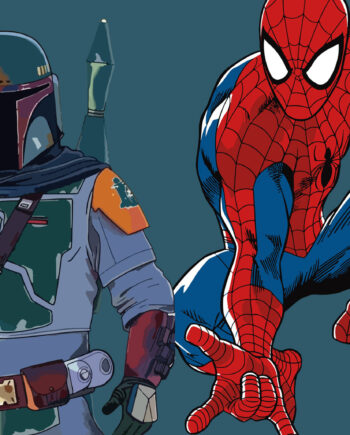 Boba Fett Og Spiderman Af Få Mu Illustrations