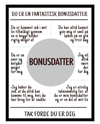 Bonusdatter Plakat
