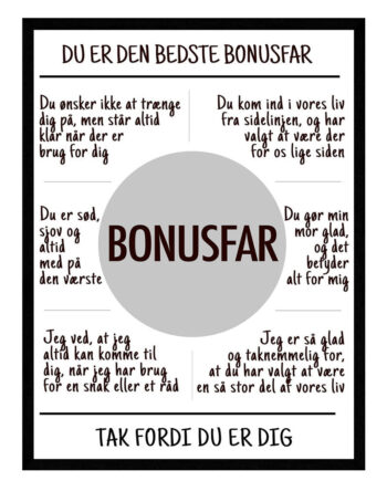 Bonusfar Plakat