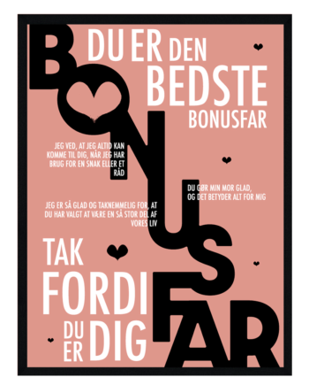 Bonusfar Plakat Personlig Plakat