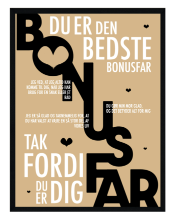 Bonusfar Plakat Personlig Plakat